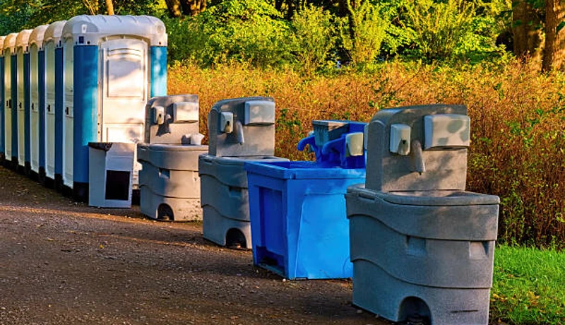 Handwashing station on a job site
